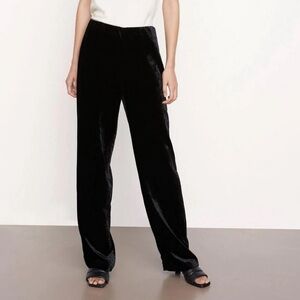 NWT Vince Women’s Black Velvet Wide Leg Pant - Size 12